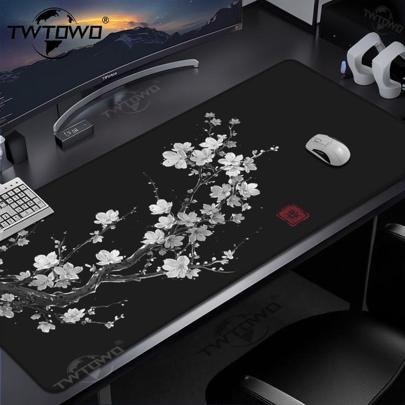 Home Gym Xxl - Mouse Pad Black And White Japanese