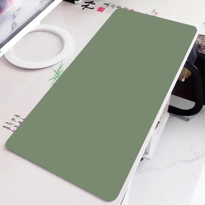 Home Gym Xxl - Solid green gaming mousepad large simple
