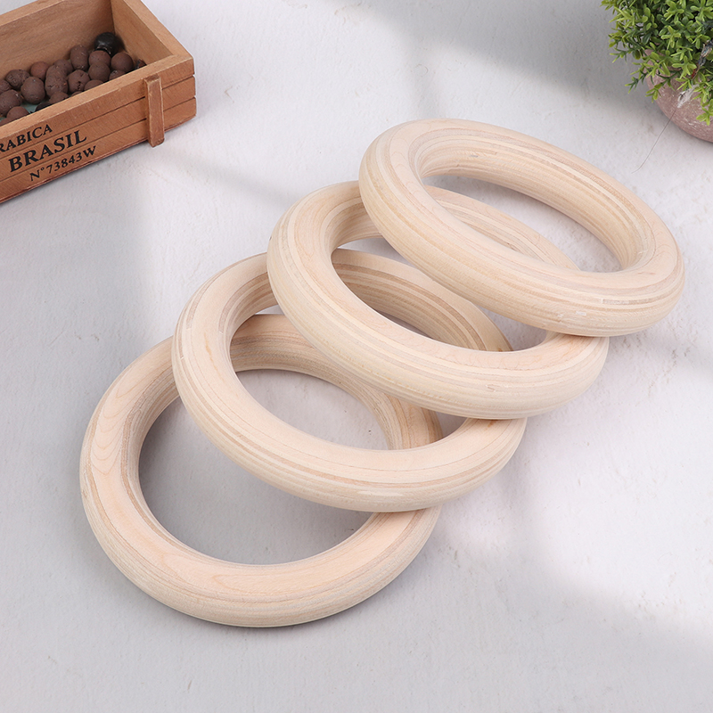 Gymnastic Rings Wooden - 2Pcs/Pairs Portable Crossfit Gymnastics Rings Wooden