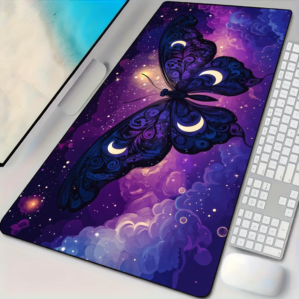 Home Gym Xxl - Elegant Night Butterfly Mouse Pad Desk