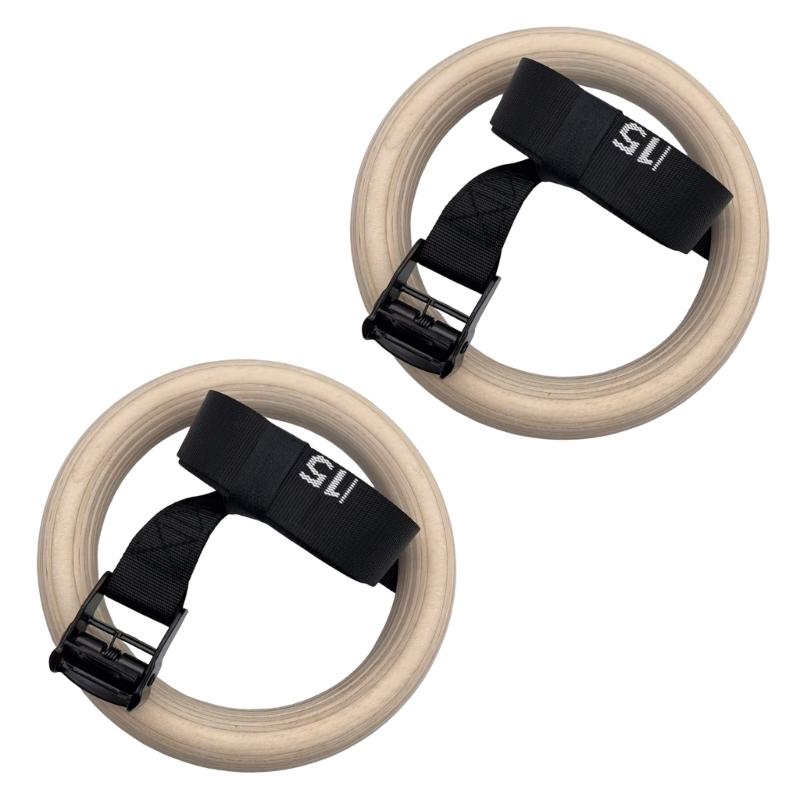Gymnastic Rings Wooden - Q84C Gỗ Có Thể Điều Chỉnh