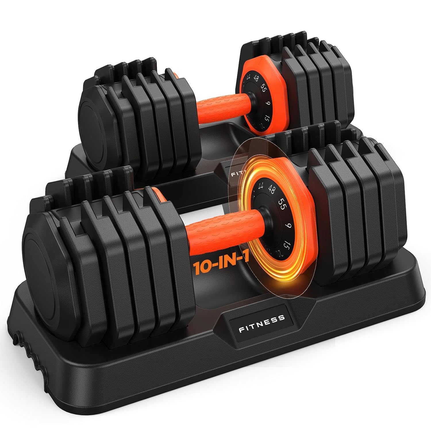 Home Gym In A Box - Adjustable Dumbbell Set 5-in-1 Weights with