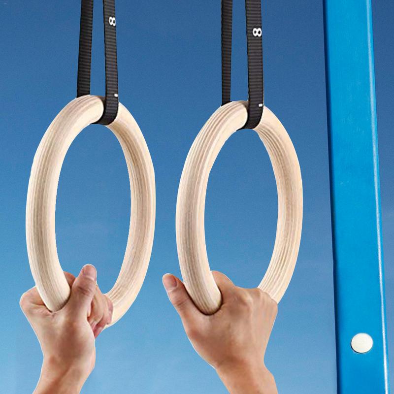 Gymnastic Rings Wooden - Bộ 1 Miếng Gỗ Bạch Dương