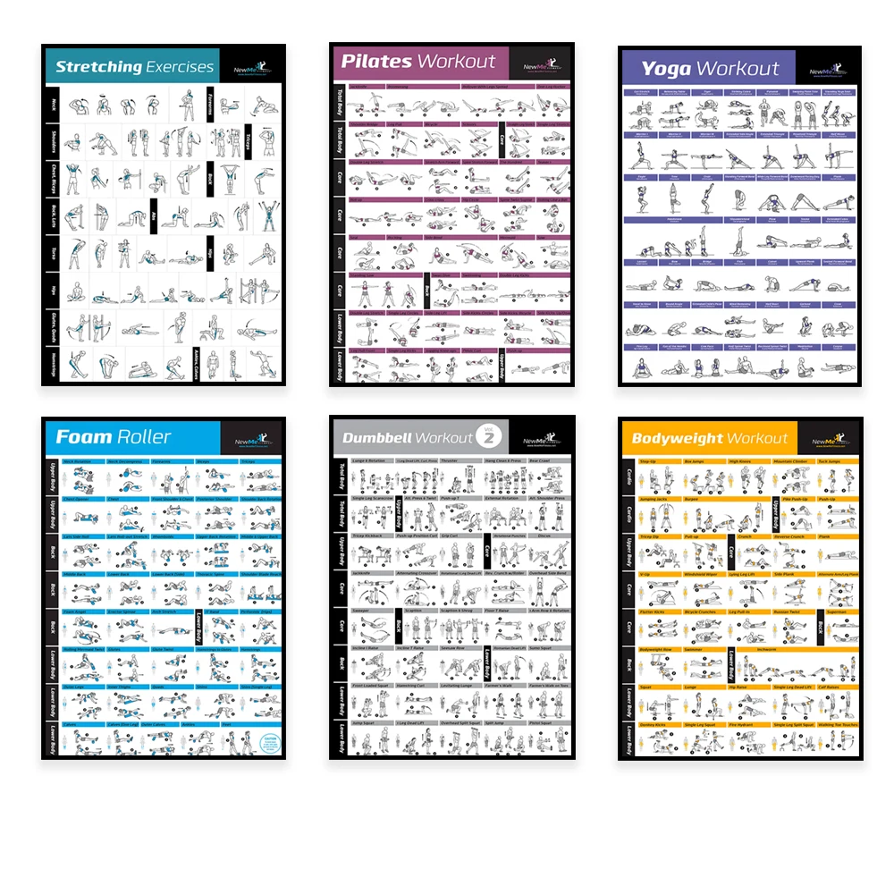Body Exercise Training Chart W - đánh giá và giá Home Gym Designs