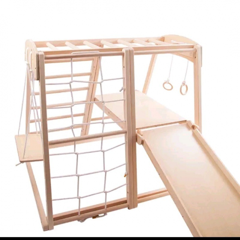 Indoor Playground Montessori B - đánh giá và giá Gymnastic Rings Wooden