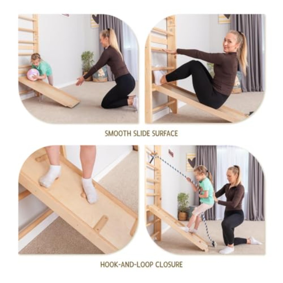 Swedish Ladder Wall Bars for h - đánh giá và giá Gymnastic Rings Wooden