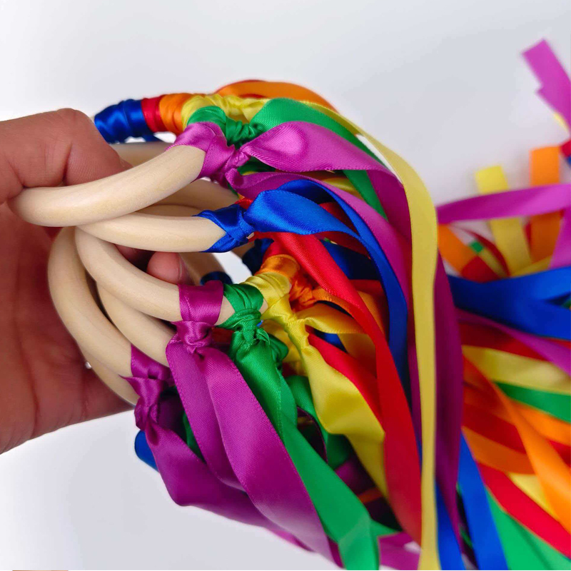 Rainbow Hand Kites Wands Monte - đánh giá và giá Gymnastic Rings Wooden
