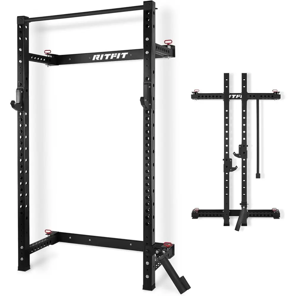 Compact Wall-Mounted Squat Rac - đánh giá và giá Home Gym Designs