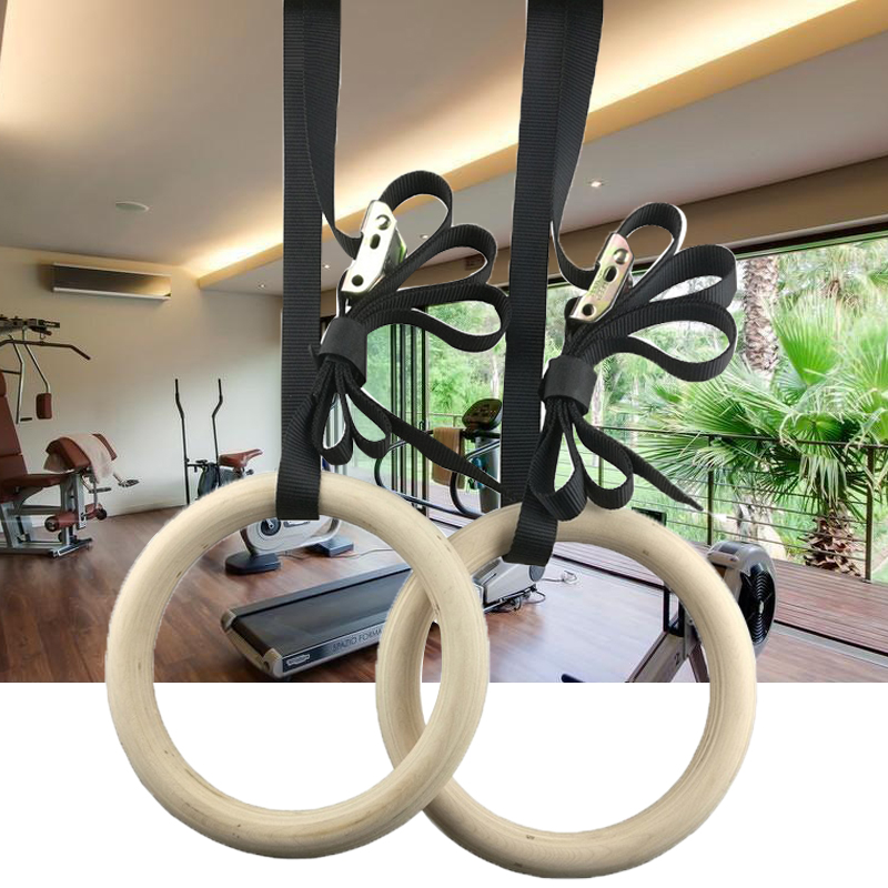 Fitness Gymnastic Rings with A - đánh giá và giá Gymnastic Rings Wooden