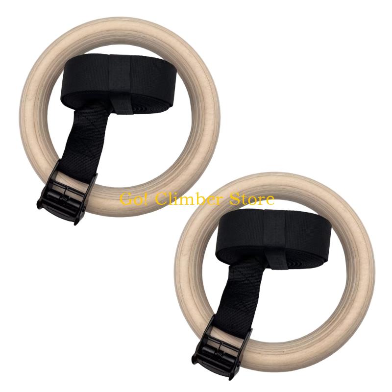 Q84C Gỗ Có Thể Điều Chỉnh Thể  - đánh giá và giá Gymnastic Rings Wooden