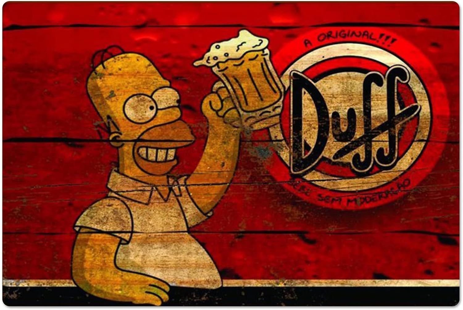 Retro Metal Poster Homer Duff  - đánh giá và giá Home Gym Designs