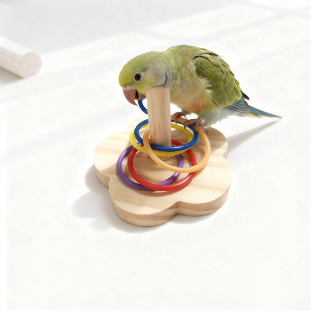 1PC Wooden Parrot Intelligence - đánh giá và giá Gymnastic Rings Wooden