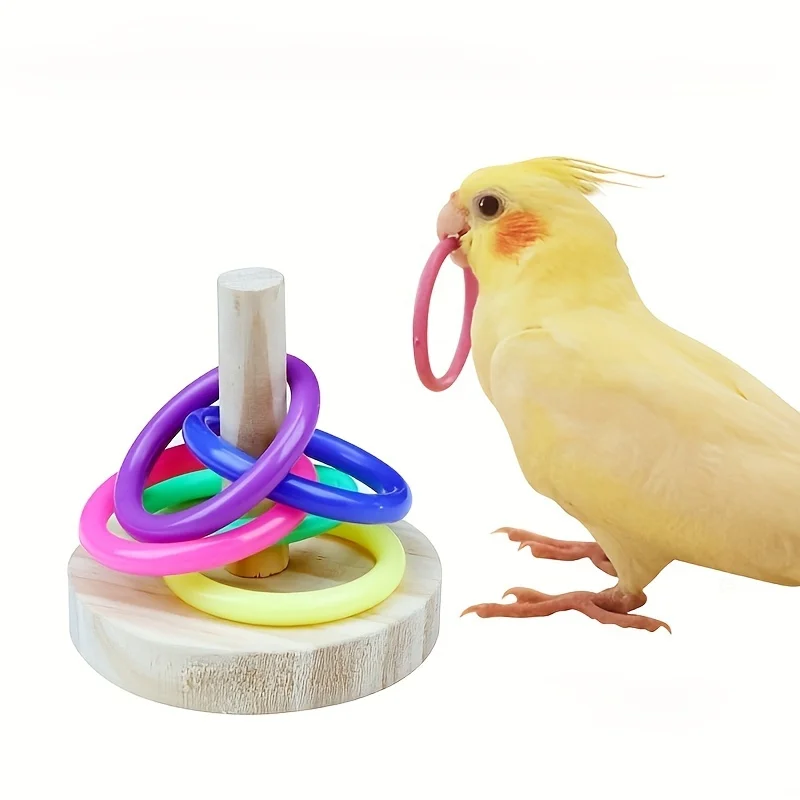 Wooden Interactive Parrot Ring - đánh giá và giá Gymnastic Rings Wooden